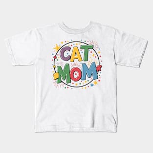 Cat mom Kids T-Shirt